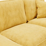 Alfie Gold Large Corner Sofa from Roseland Furniture