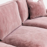 Alfie Blush Pink Large Corner Sofa from Roseland Furniture