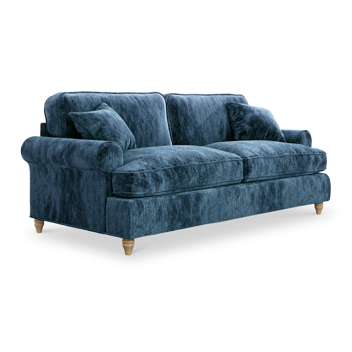 Alfie Navy Blue 3 Seater Sofa from Roseland Furniture