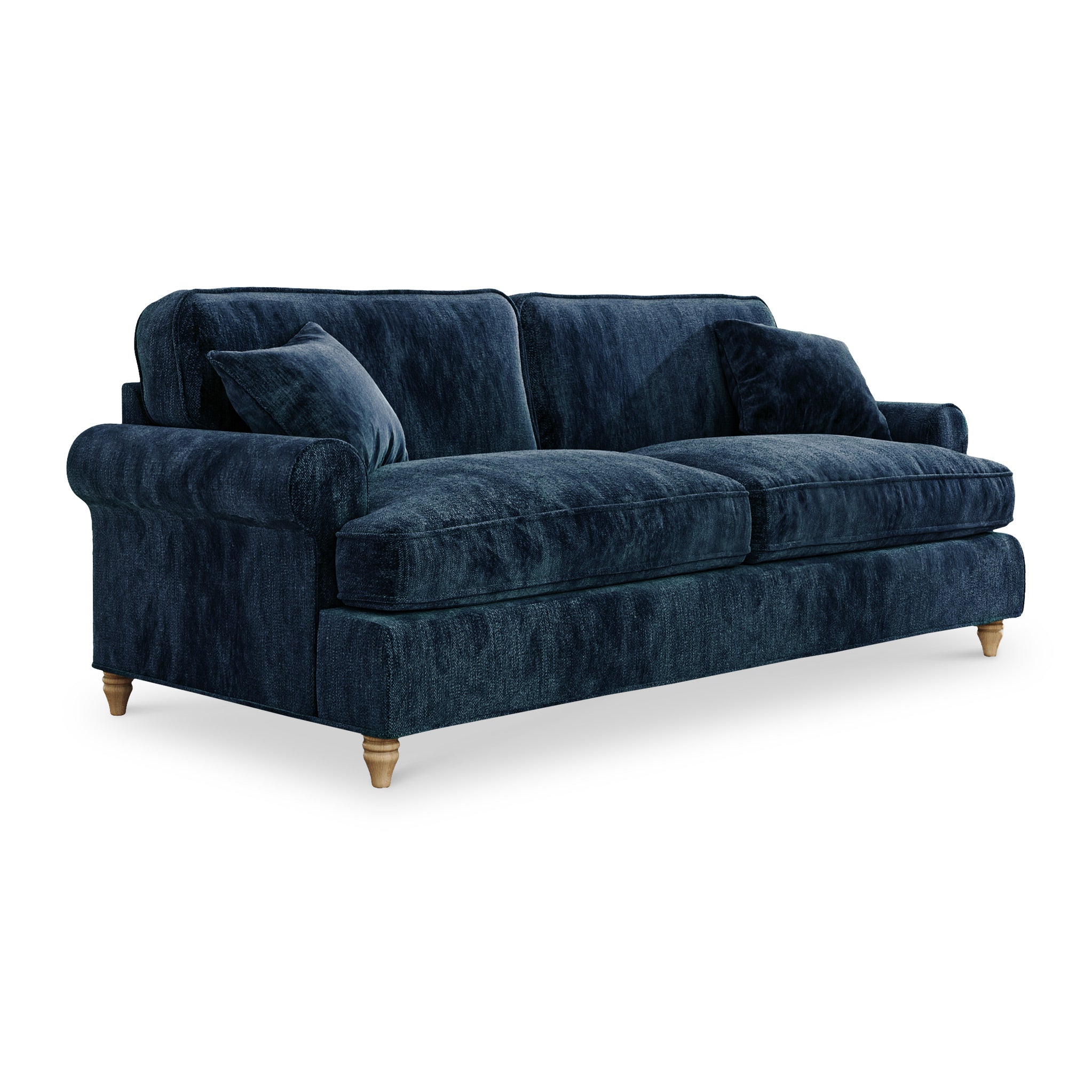 4 seater blue on sale velvet sofa