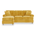 Alfie Chaise Sofa in Gold by Roseland Furniture