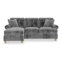 Alfie Chaise Sofa in Charcoal by Roseland Furniture