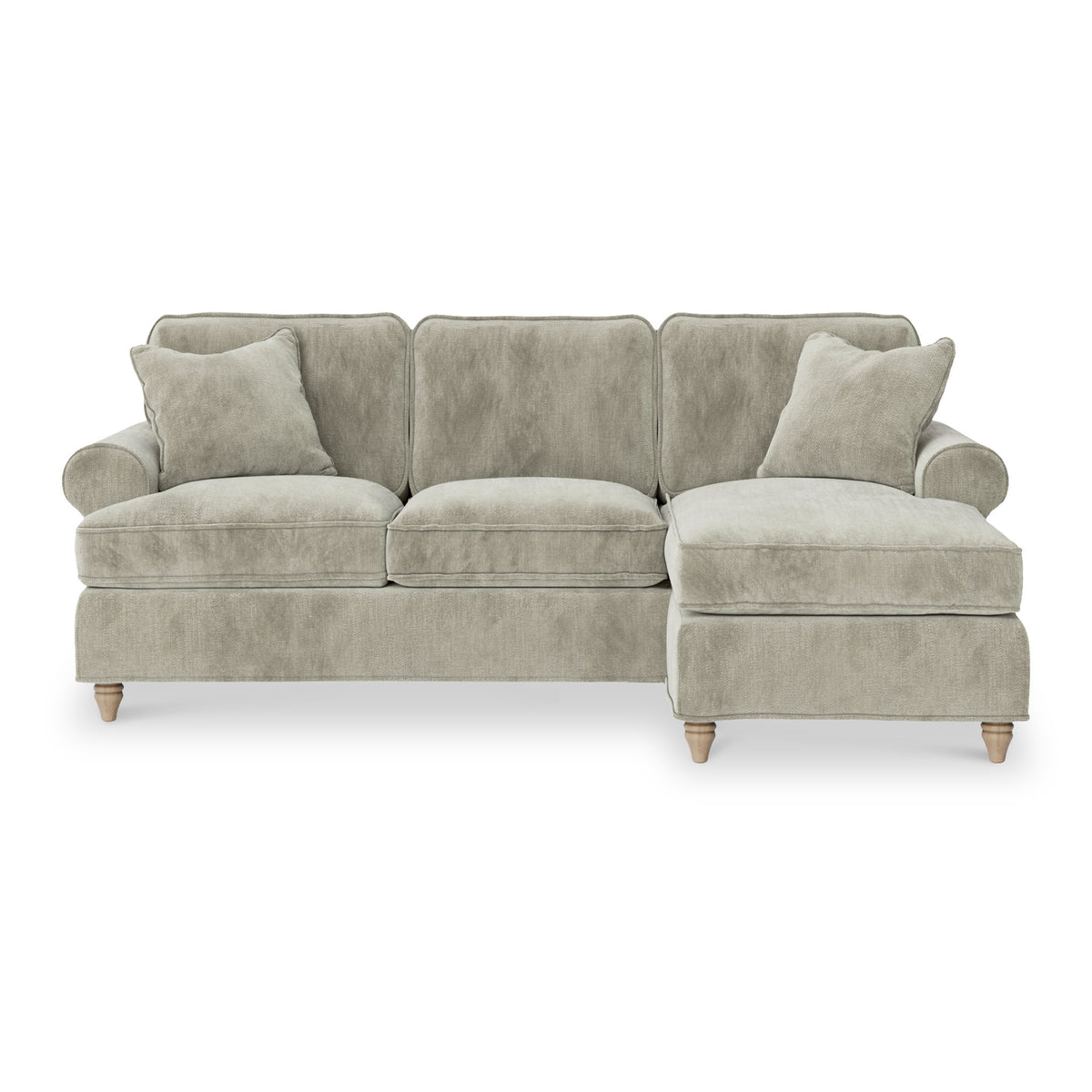 Alfie Chaise Sofa in Mink by Roseland Furniture