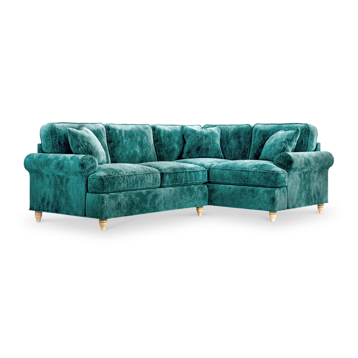 Alfie Emerald Green Corner Sofa from Roseland Furniture