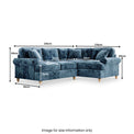 Alfie Navy Corner Sofa from Roseland Furniture