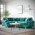 Alfie Emerald Green Corner Sofa from Roseland Furniture