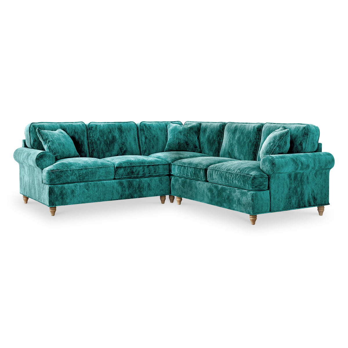 Alfie Emerald Green Large Corner Sofa from Roseland Furniture