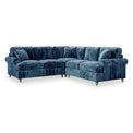 Alfie Navy Blue Large Corner Sofa from Roseland Furniture