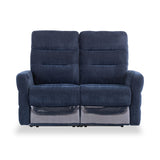 Dalton Navy Blue Fabric Electric Reclining 2 Seater Sofa from Roseland Furniture