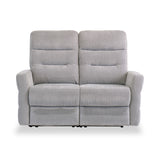 Dalton Silver Grey Fabric Electric Reclining 2 Seater Sofa from Roseland furniture