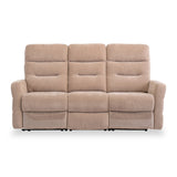 Dalton Mink Fabric Electric Reclining 3 Seater Couch