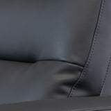 Harlem Charcoal Leather Electric Reclining 2 Seater Sofa from Roseland Furniture