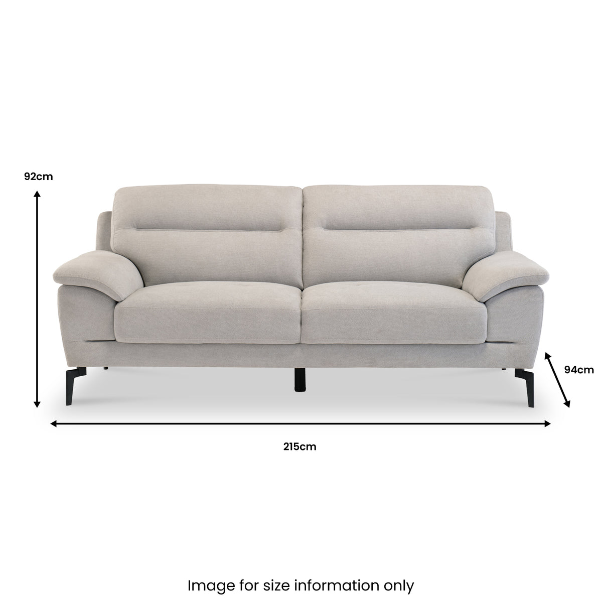 Klara-Soft-Touch-3-Seater-Fabric-Sofafrom Roseland Furniture