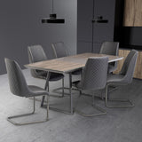 Virgo Grey Oak Extending Dining Table from Roseland for dining room