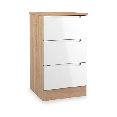 Henshaw 3 Drawer Bedside Table