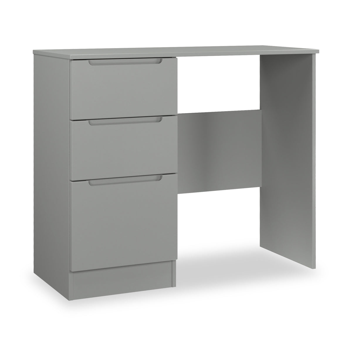 Henshaw 3 Drawer Dressing Table Dusk Grey from Roseland Furniture