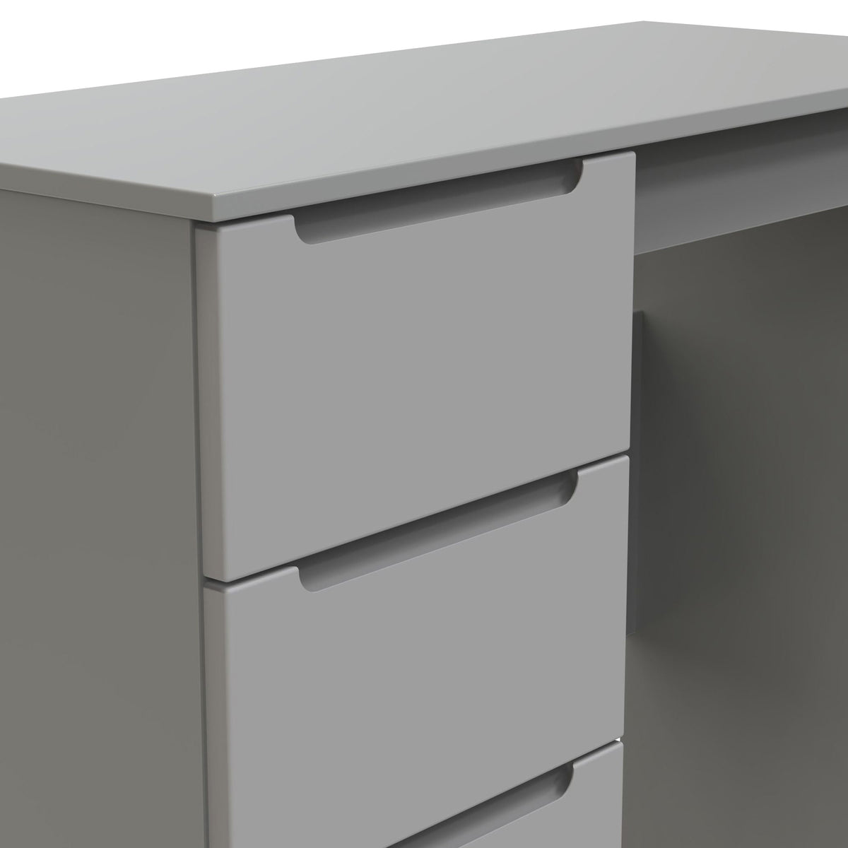 Henshaw 3 Drawer Dressing Table Dusk Grey from Roseland Furniture