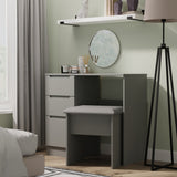 Henshaw 3 Drawer Dressing Table Dusk Grey from Roseland Furniture