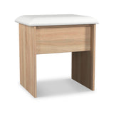 Henshaw Dressing Table Stool White Oak from Roseland Furniture