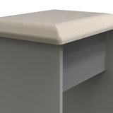 Henshaw Dressing Table Stool Dusk Grey from Roseland Furniture