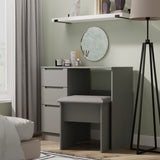 Henshaw Dressing Table Stool Dusk Grey from Roseland Furniture