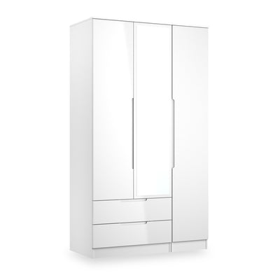 Henshaw 2 Drawer Triple Wardrobe