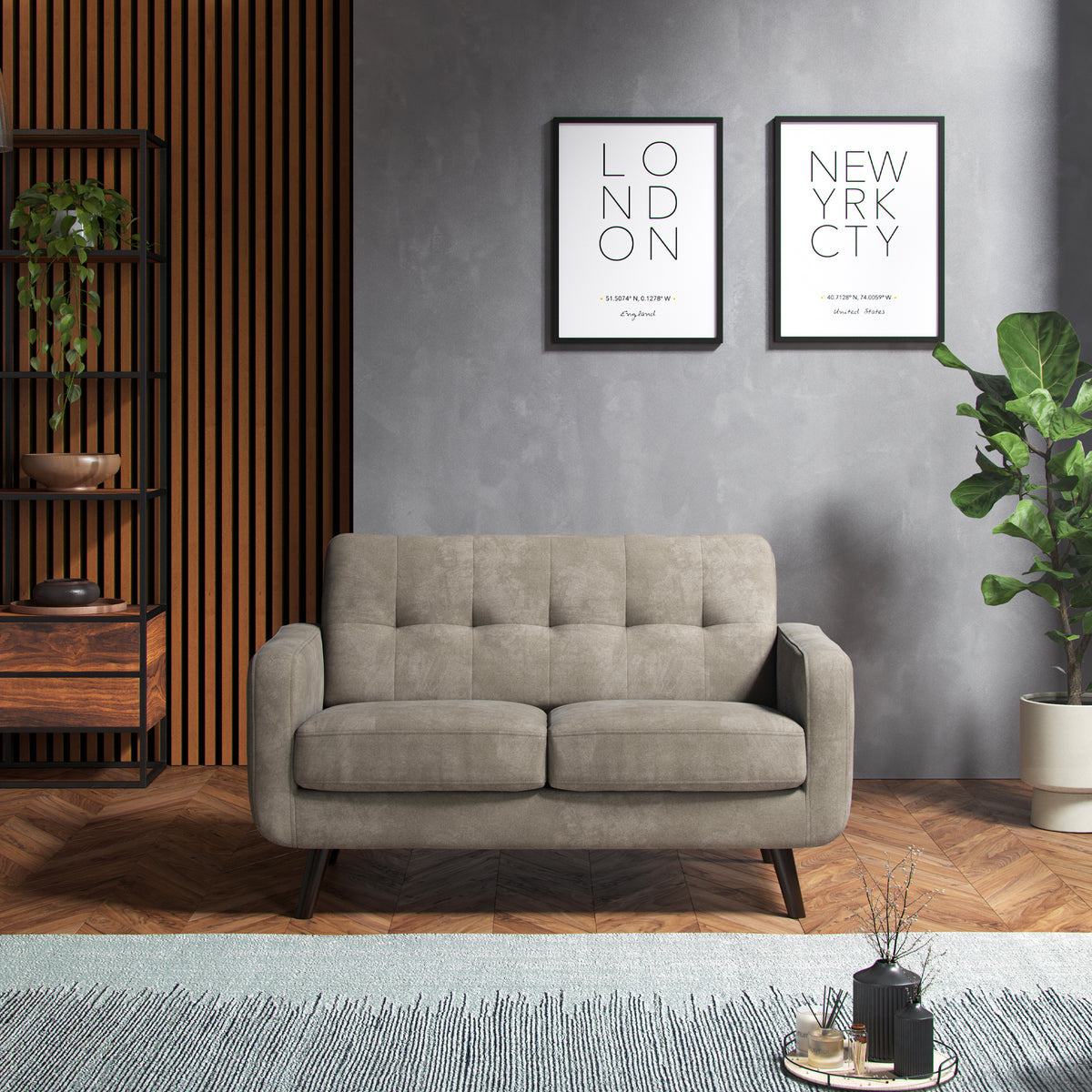 Morgan 2 Seater Sofa Antelope from Roseland Furniture