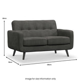 Morgan 2 Seater Sofa Graphite from Roseland Furniture