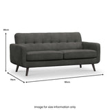 Morgan 3 Seater Sofa Graphite Life1 from Roseland Furniture