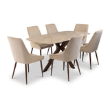 Inga-180cm-Ivory-Sintered-Stone-Dining-Table from Roseland Furniture