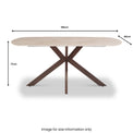 Inga-180cm-Ivory-Sintered-Stone-Dining-Table from Roseland Furniture