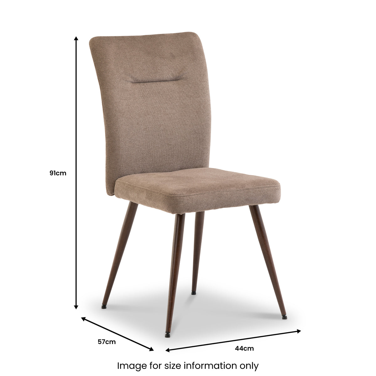 Henrik-Soft-Touch-Cross-Weave-Fabric-Dining-Chair from Roseland Furniture