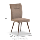 Henrik-Soft-Touch-Cross-Weave-Fabric-Dining-Chair from Roseland Furniture