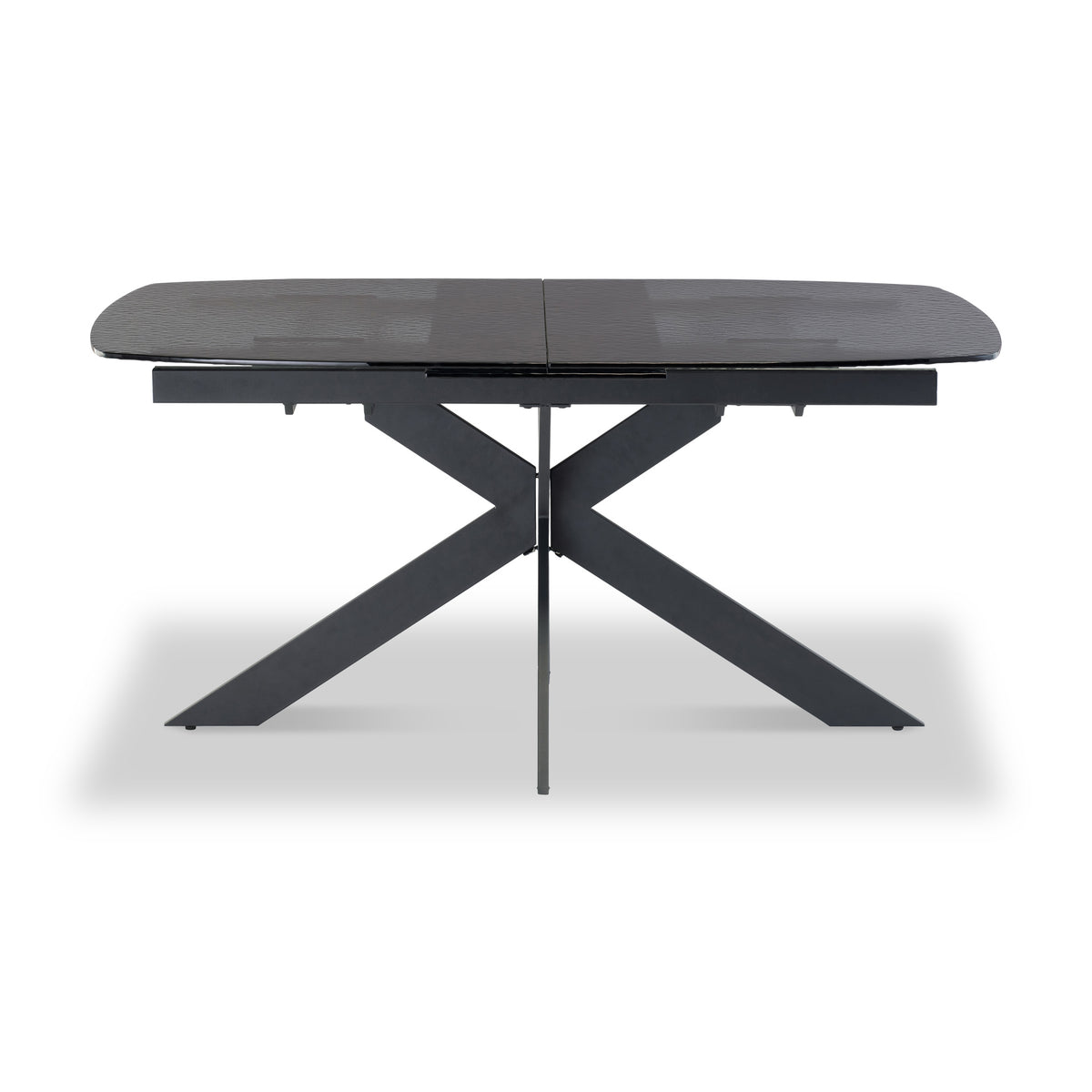 Sigrun-160cm-Unique-Bubble-Glass-Extendable-Dining-Table from Roseland Furniture