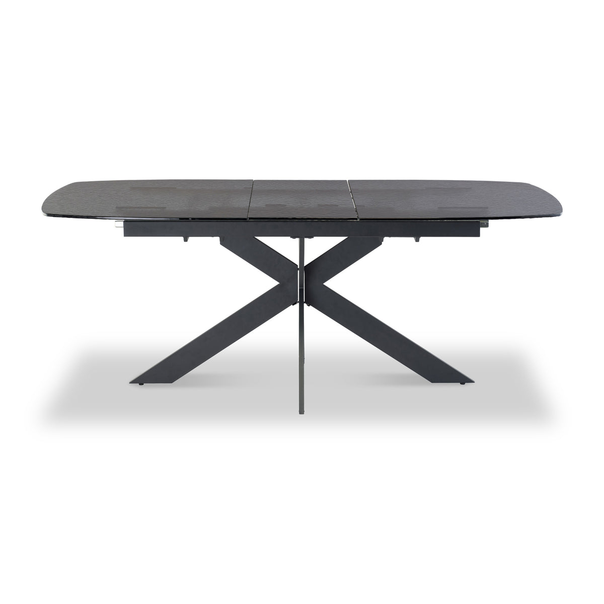 Sigrun-160cm-Unique-Bubble-Glass-Extendable-Dining-Table from Roseland Furniture