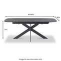 Sigrun-160cm-Unique-Bubble-Glass-Extendable-Dining-Table from Roseland Furniture