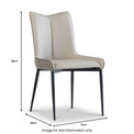 Stefan-Faux-Leather-Curved-Dining-Chair from Roseland Furniture