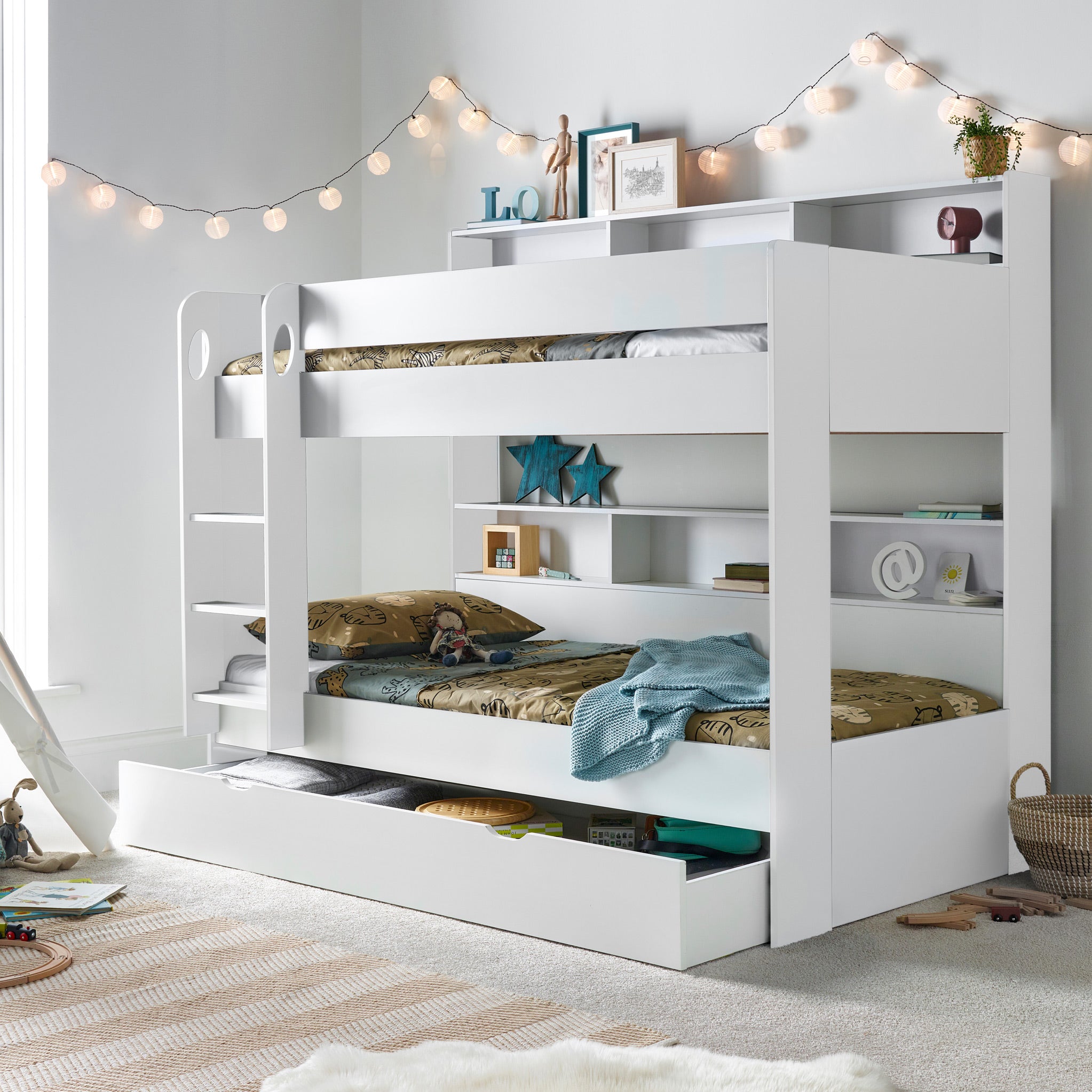 Drawer shop bunk bed