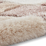 Lennox Brown Beige Geometric Shaggy Rug