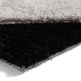 Lennox Black White Geometric Shaggy Rug