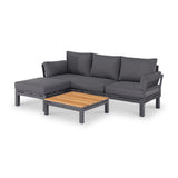 Maze Oslo Grey Outdoor Chaise Sofa Set