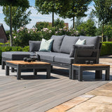 Maze Oslo Grey Outdoor Chaise Sofa Set