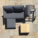 Maze Oslo Grey Outdoor Chaise Sofa Set