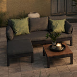 Maze Oslo Grey Outdoor Chaise Sofa Set