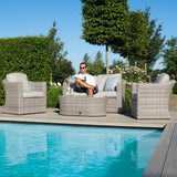 Maze Oxford 2 Seat Rattan Sofa Set from Roseland Furniture