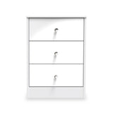 Bennet-3-Drawer-Bedside-Table-White from Roseland Furniture