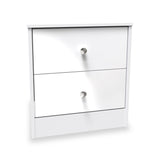 Bennet-2-Drawer-Bedside-Table-White from Roseland Furniture