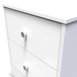 Bennet-2-Drawer-Bedside-Table-White from Roseland Furniture