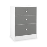 Bennet-3-Drawer-Midi-Deep-Chest-Grey-&-White from Roseland Furniture