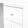 Bennet-6-Drawer-Kneehole-White from Roseland Furniture